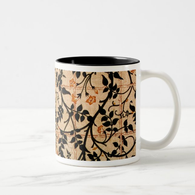 Jasmine trail curtain design, 1868-70 (printed cot Two-Tone coffee mug (Right)