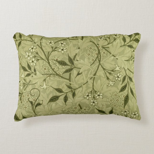 'Jasmine' wallpaper design, 1872 Decorative Cushion (Front)