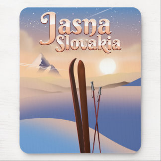 Jasna, Slovakia Ski poster. Mouse Pad