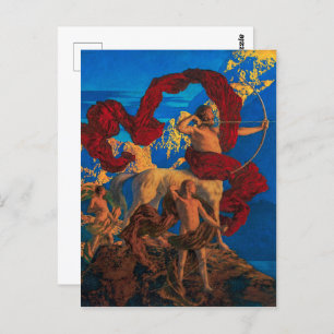 Jason and His Teacher   Maxfield Parrish   Postcard