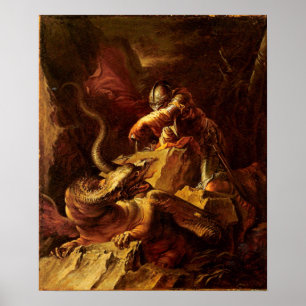 Jason Charming the Dragon Poster