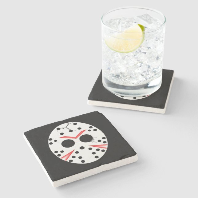 Jason Friday the 13th Stone Coaster (Side)