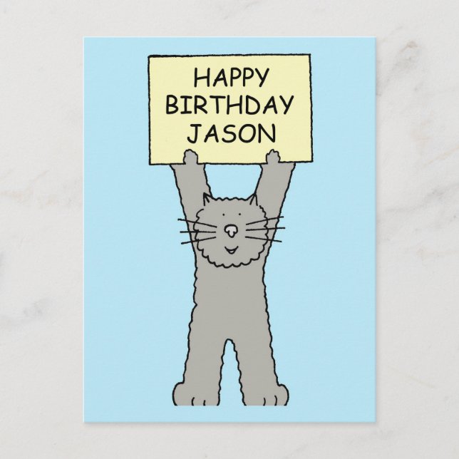Jason Happy Birthday Postcard (Front)