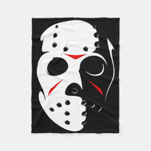 Jason Hockey Mask Halloween Friday 13th  Fleece Blanket
