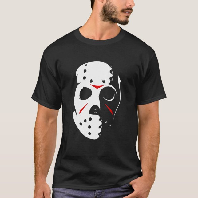Jason Hockey Mask Halloween Shirt Friday 13TH T-Sh (Front)