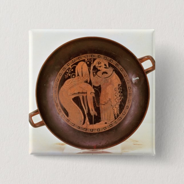 Jason is regurgitated 15 cm square badge (Front)