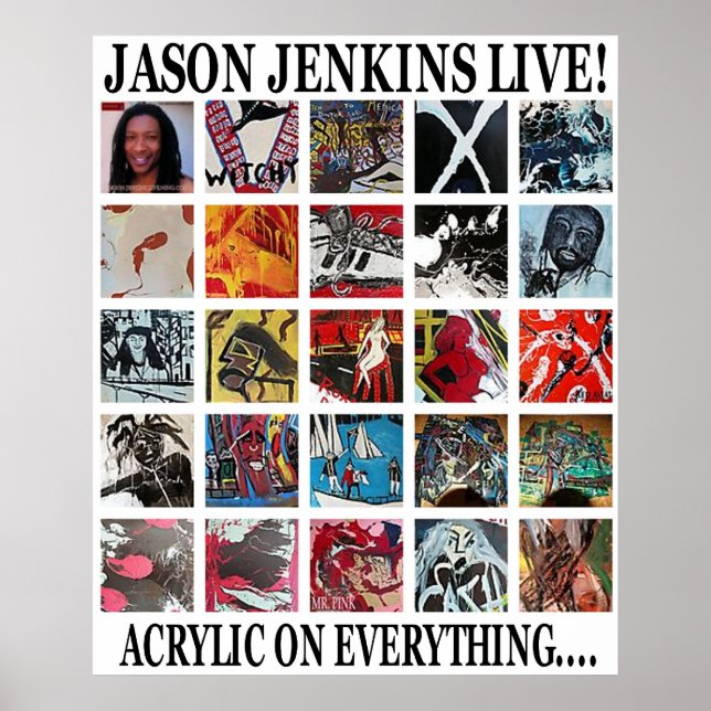 JASON JENKINS LIVE! ACRYLIC ON EVERYTHING POSTER (Front)