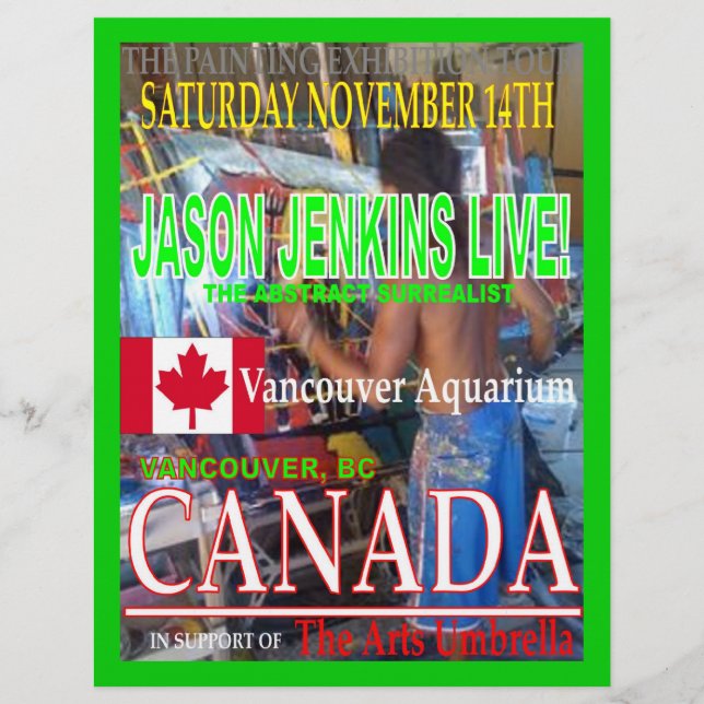 JASON JENKINS LIVE IN CANADA FLYER (Front)