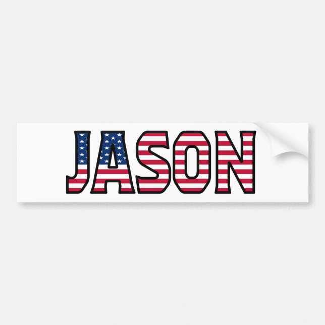 Jason Name Vorname USA Aufkleber Sticker Auto (Front)