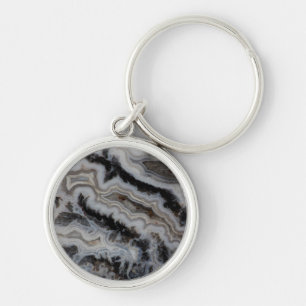 Jasper Agate Mixed Slab Key Ring