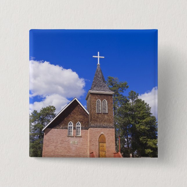 Jasper, Alberta. 15 Cm Square Badge (Front)