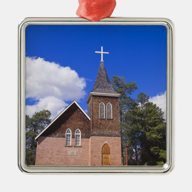 Jasper, Alberta. Metal Tree Decoration (Front)