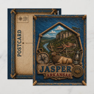 Jasper Arkansas Postcard Vintage Travel