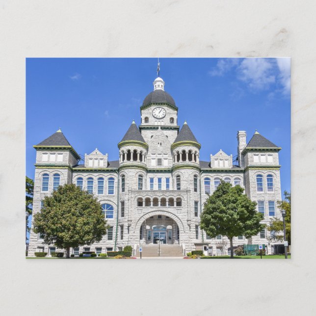 Jasper County Courthouse, Carthage, Missouri Postcard (Front)