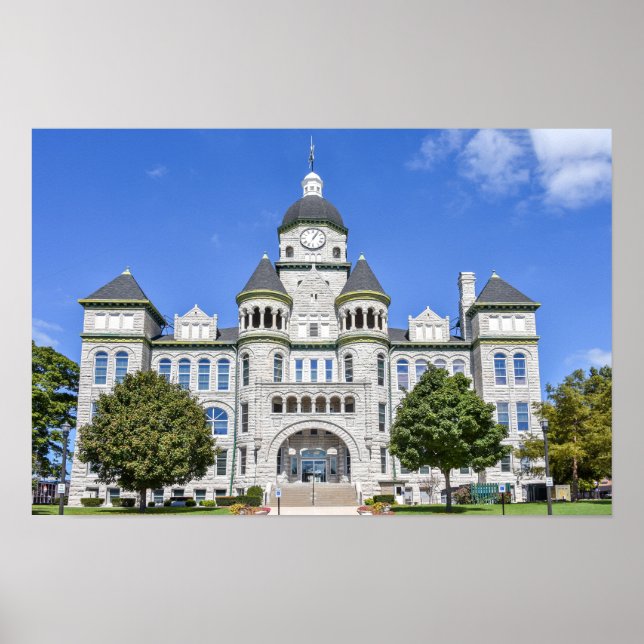 Jasper County Courthouse, Carthage, Missouri Poster (Front)