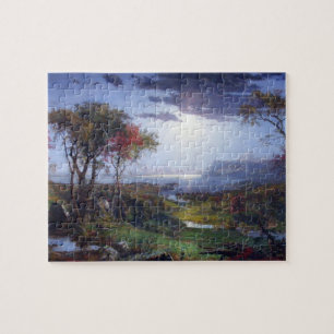 Jasper Francis Cropsey - Autumn - On the Hudson Ri Jigsaw Puzzle