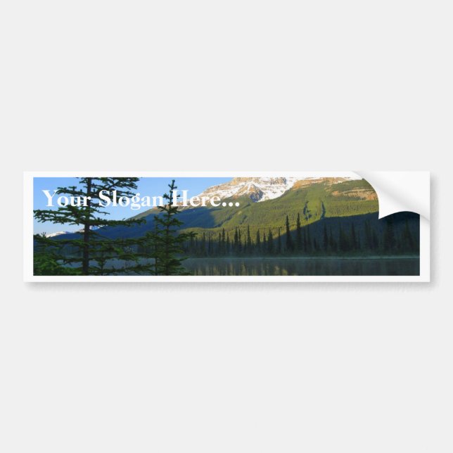 Jasper Lakes Reflections National Park Bumper Sticker (Front)