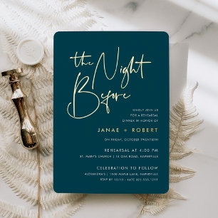 Jasper Modern Minimalist Script Rehearsal Dinner