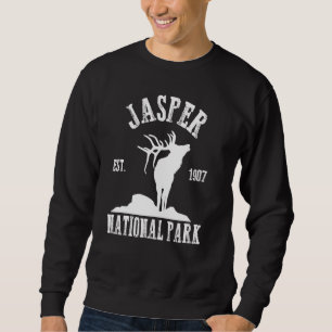 Jasper Mountain Alberta Canada Est.1907 Jasper Nat Sweatshirt