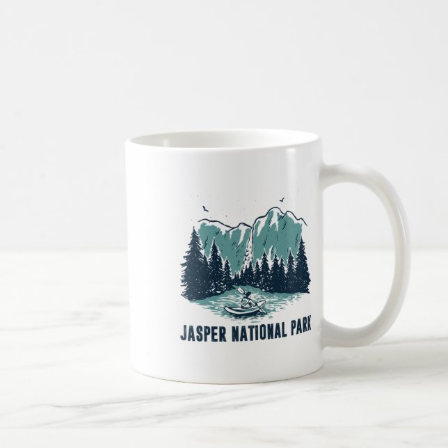 Jasper Mountain Alberta Canada Jasper National Par Coffee Mug (Right)