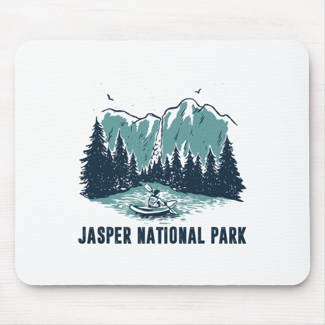 Jasper Mountain Alberta Canada Jasper National Par Mouse Pad (Front)