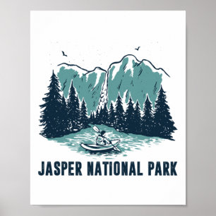 Jasper Mountain Alberta Canada Jasper National Par Poster