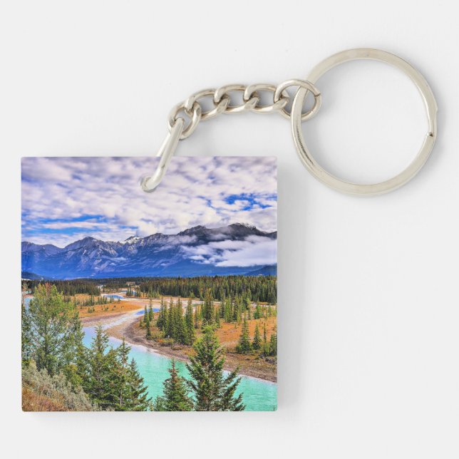 Jasper National Park, Alberta, Canada Key Ring (Back)