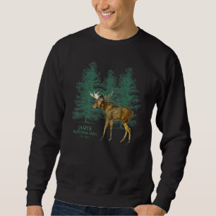 Jasper National Park Alberta Canada Moose Trees So Sweatshirt
