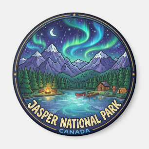 Jasper National Park at Night Canada Magnet
