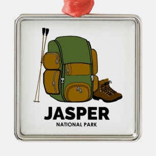 Jasper National Park Backpack Metal Ornament