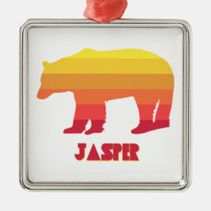 Jasper National Park Bear Metal Ornament