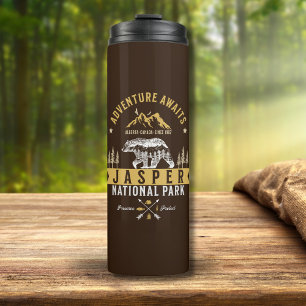 Jasper National Park Canada Forest Landscape Thermal Tumbler