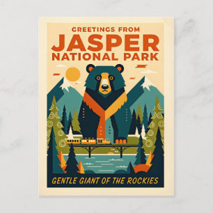 Jasper National Park Canada Postcard