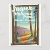 Jasper National park, Canada travel poster