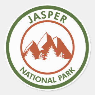 Jasper National Park Classic Round Sticker