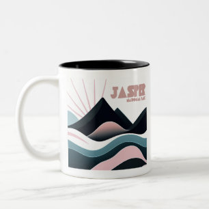 Jasper National Park Colored Hills Two-Tone Coffee Mug