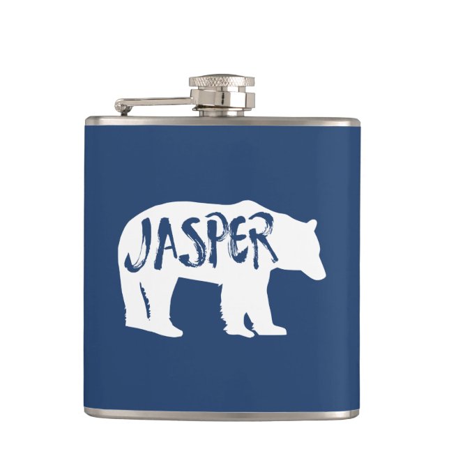 Jasper National Park Hip Flask (Front)