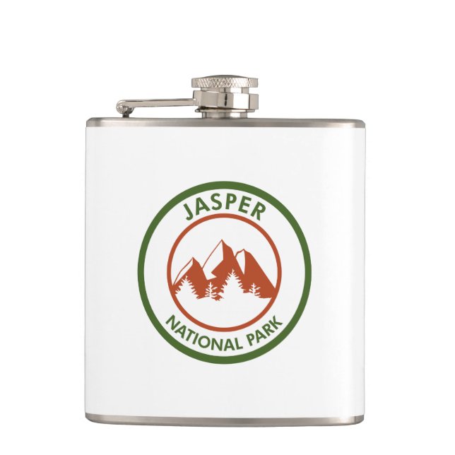 Jasper National Park Hip Flask (Front)