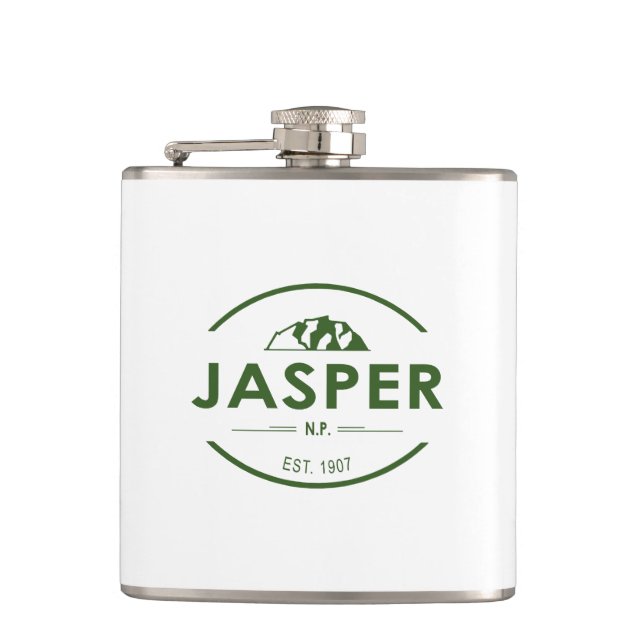 Jasper National Park Hip Flask (Front)