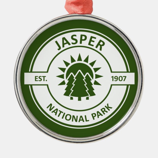 Jasper National Park Metal Ornament (Front)