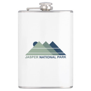 Jasper National Park Mountain Sun Hip Flask