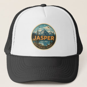 Jasper National Park Rocky Mountains Adventure gif Trucker Hat