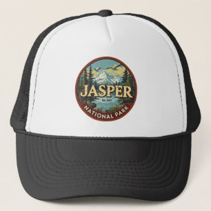Jasper National Park Rocky Mountains Adventure gif Trucker Hat