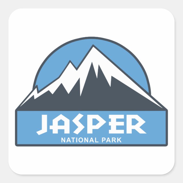 Jasper National Park Square Sticker (Front)