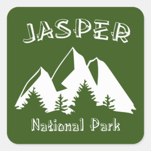 Jasper National Park Square Sticker