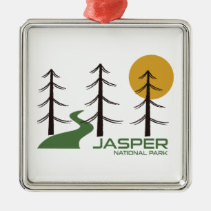 Jasper National Park Trail Metal Ornament