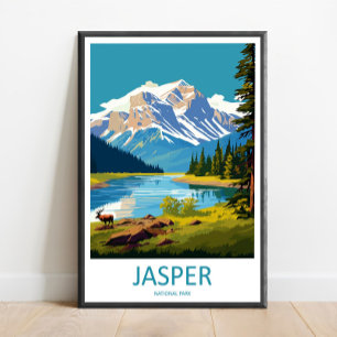 Jasper National Park Travel Print Wall Art Jasper