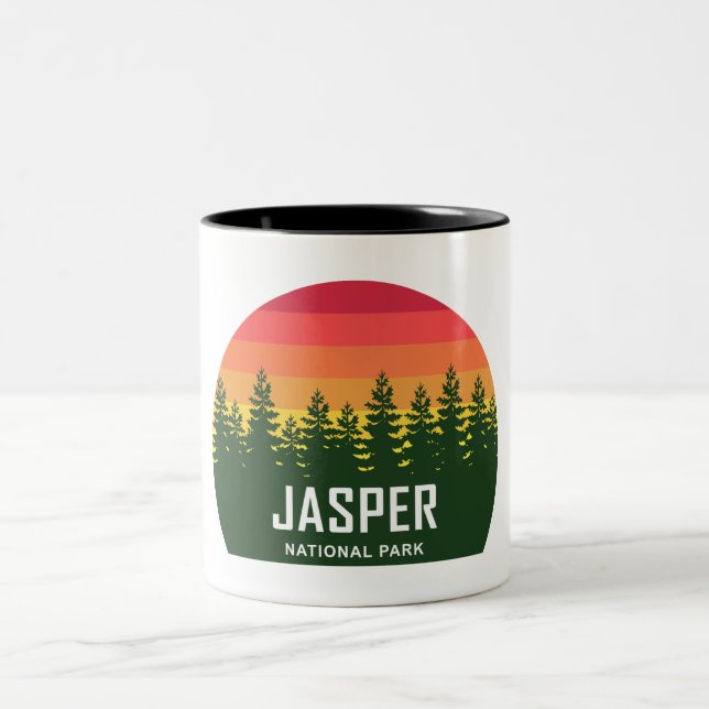 Jasper National Park Two-Tone Coffee Mug (Center)