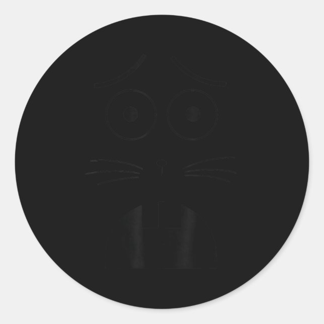 Jasper Rabbit Halloween Costume Funny Boo Jee Booj Classic Round Sticker (Front)