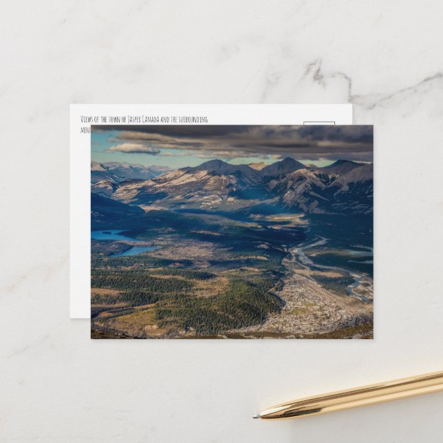 Jasper Sky Tram Postcard (Front/Back In Situ)